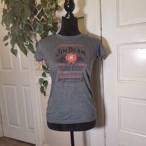 Jim Beam Gray Women's Babydoll Short Sleeve Tee/t315